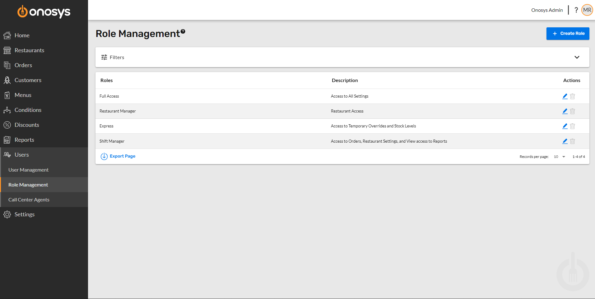 Custom Roles For Every User – Onosys